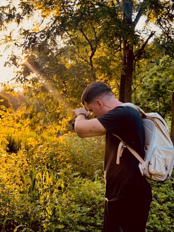 João fotógrafo trabalhando